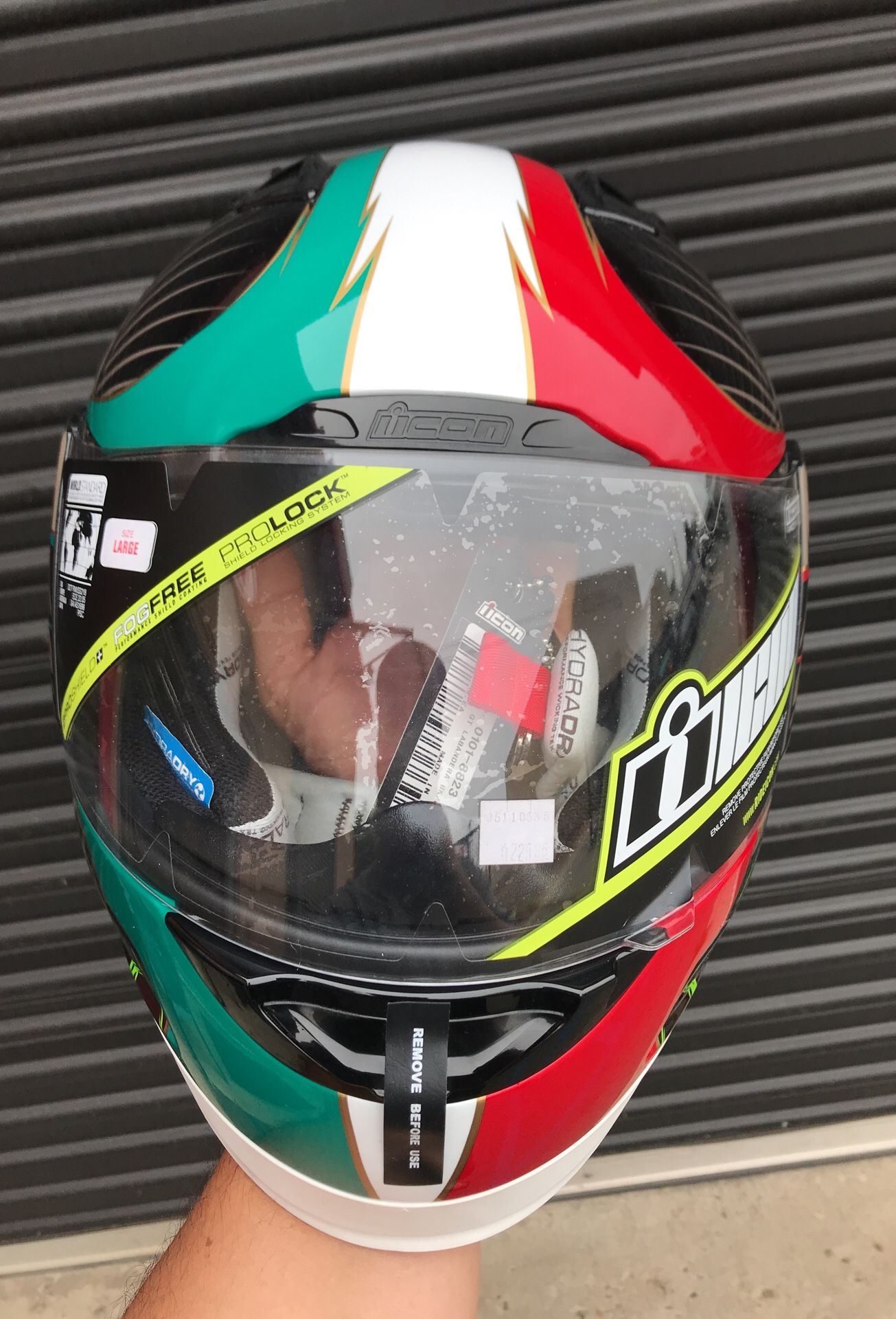 Icon motorcycle helmet large La Bandera Mexico