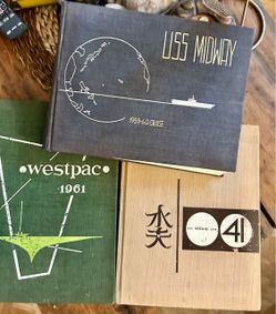 USS Midway CVA-41 Cruise Books Lot of 3
