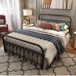 Queen Bed frame - Mattress 