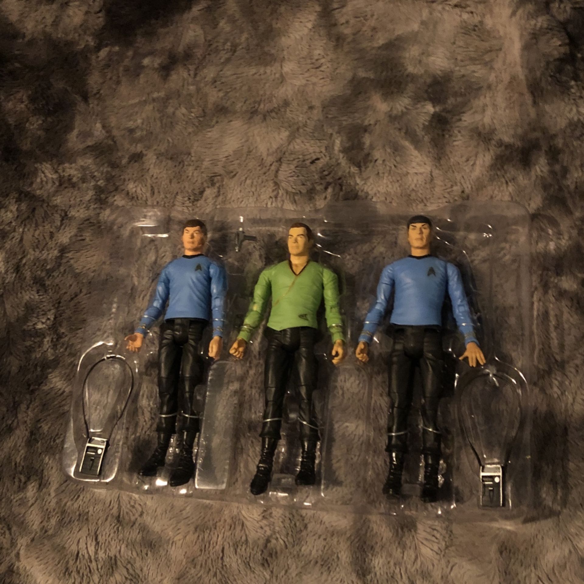 COLLECTABLE 3 piece Star Trek Action Figures