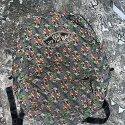 Vans parrot floral backpack