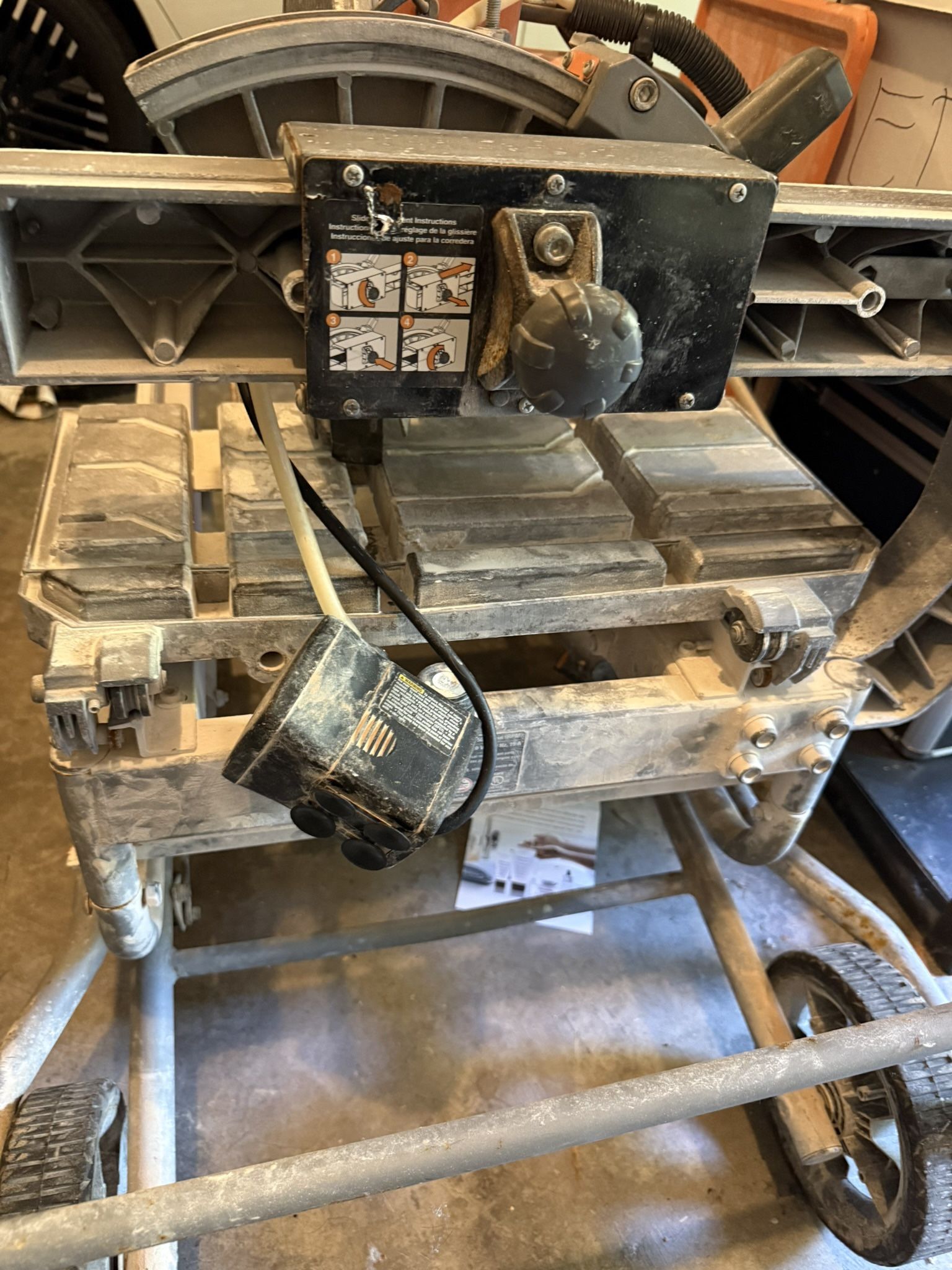 Tile Saw With Newer Blade