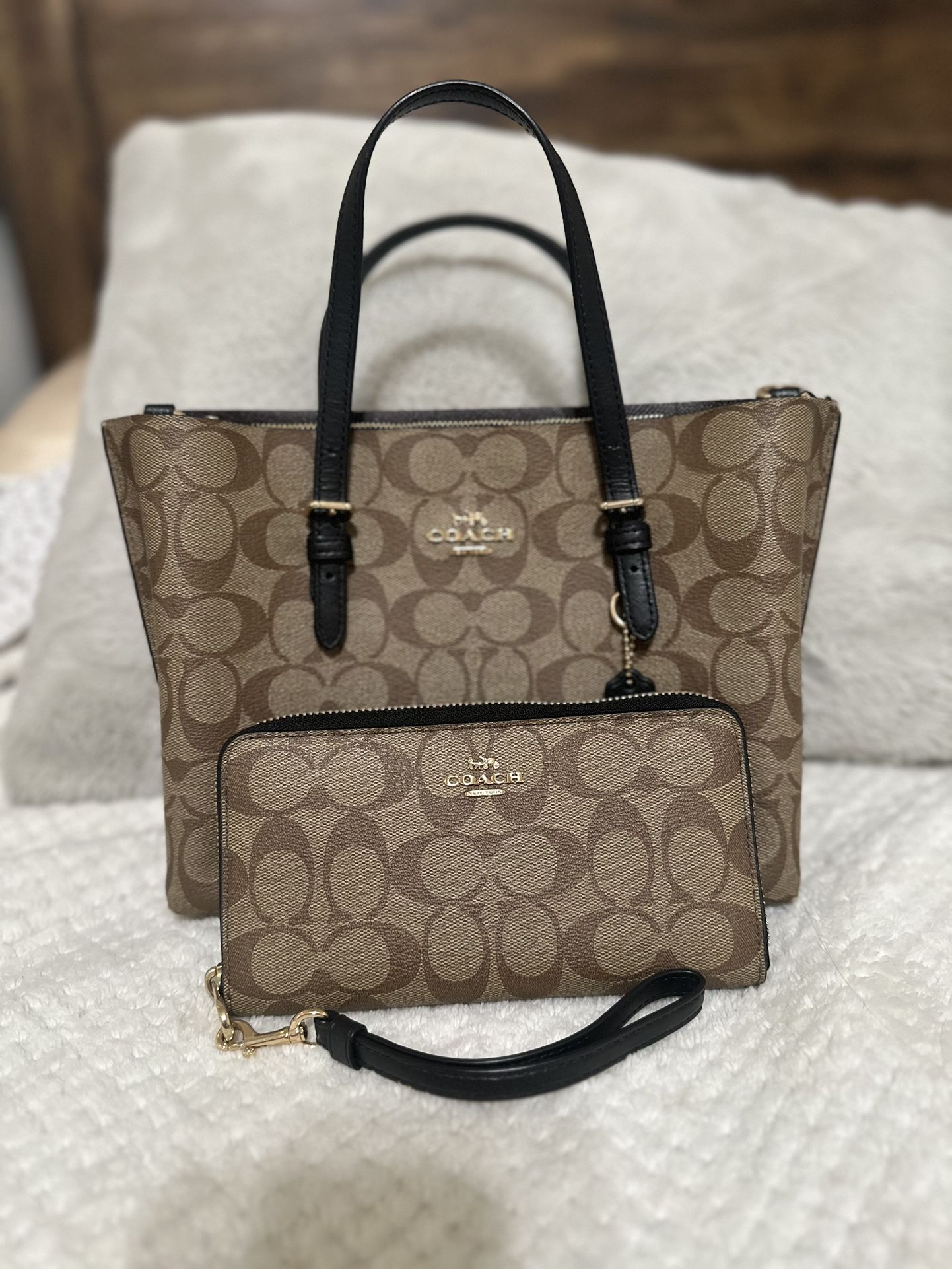 Coach Bag and Wristlet