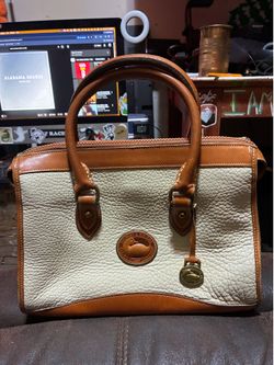 Vintage white Dooney and Burke purse