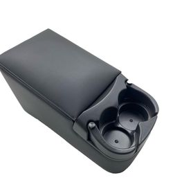 Universal Truck Bench Seat Console With Cup Holders, Grey