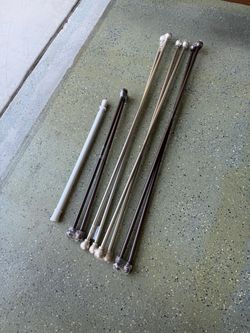 Curtain Rods Mixed Lot of 6 misc.