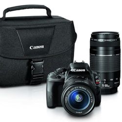 Canon EOS rebel SL1 DSLR Bundle With Add On 50mm Lens