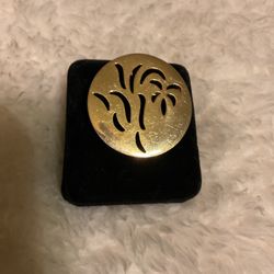Gold Brooch And Pendant 