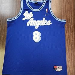 Vintage Los Angeles Lakers Kobe Bryant #8 Jersey 1960s Blue Alternate Mens XL