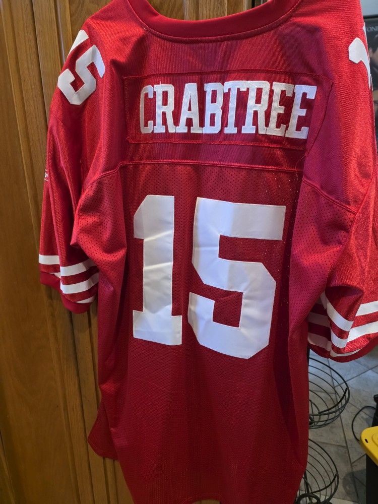 49ers CRABTREE REEBOK JERSEY SIZE 60/4XL