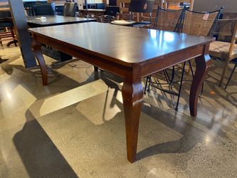 Rectangular Espresso Brown Dining Table