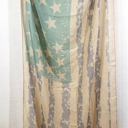 6ft Farmhouse Style American Flag Decor 3ft x 6ft 