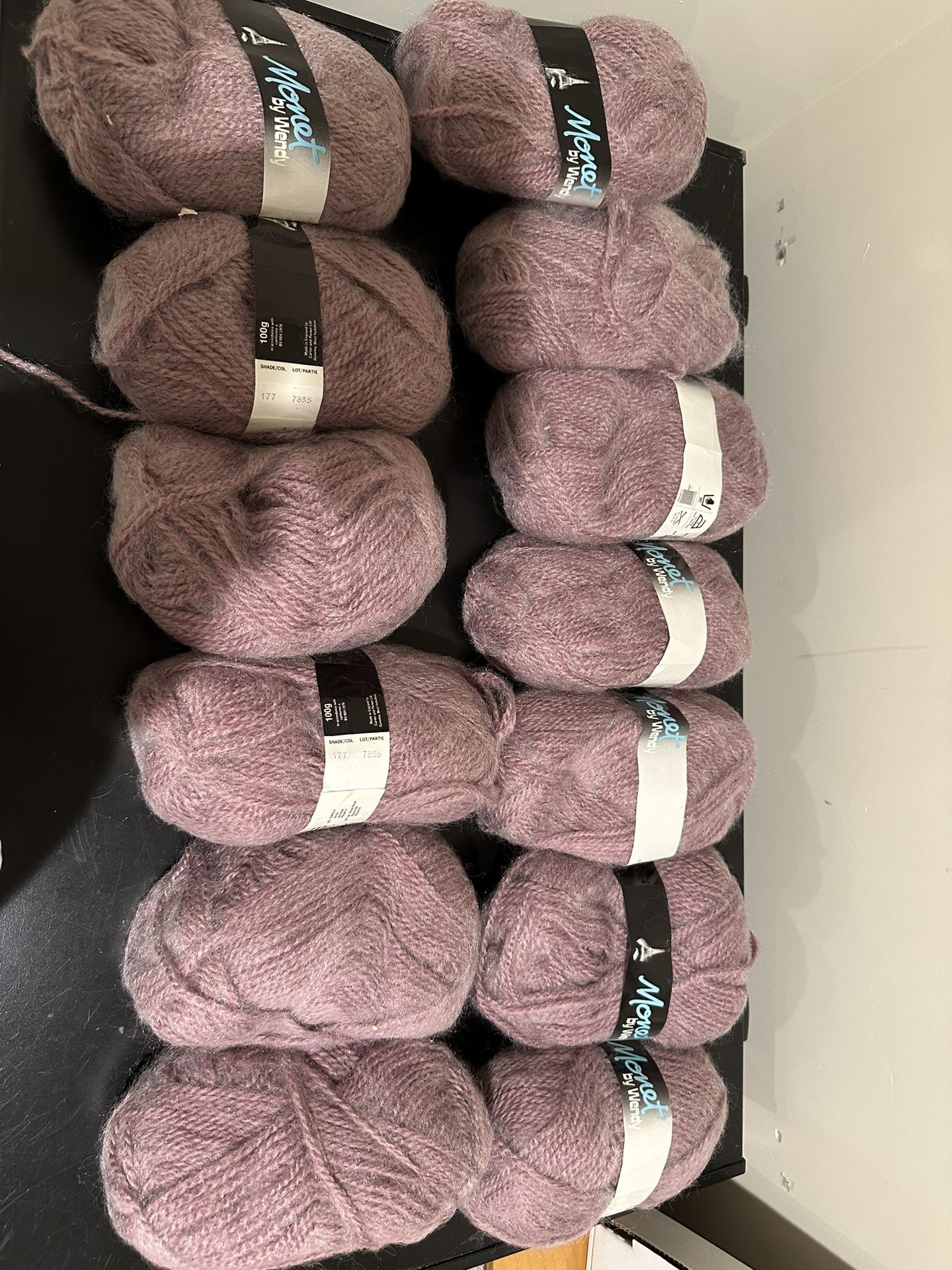 Pink Monet by Wendy wool yarn - 100g balls #knitting #crochet 13 of them