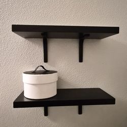 Black Floating Shelves 3 Piece