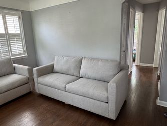 Brand New Crate & Barrel Barrett II Loveseats (1 Sleeper + 1 Standard)