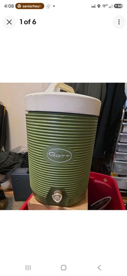 Gott 2 Gallon green Water Cooler Jug Model 1692 with Spigot Made in USA