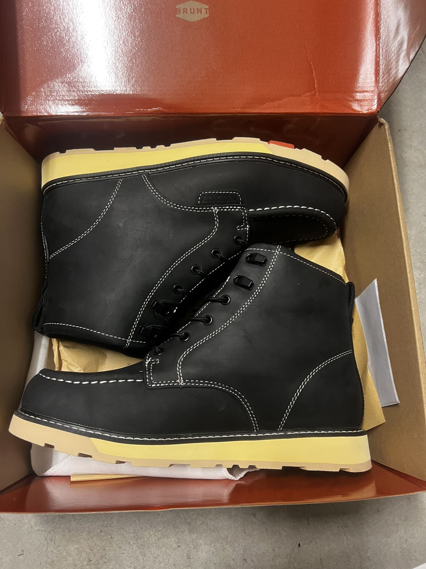 Brand New In Box Brunt Workwear Boots Size 12