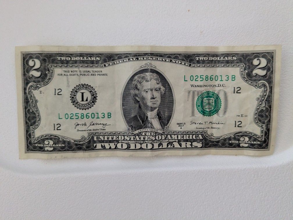 2 Dollar Bill