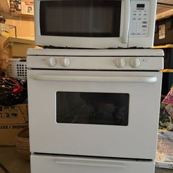 Gas range , Microwave 