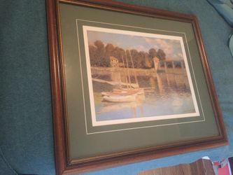 Oscar Claude Monet "The Bridge Over Argenteuil" Replica Painting.