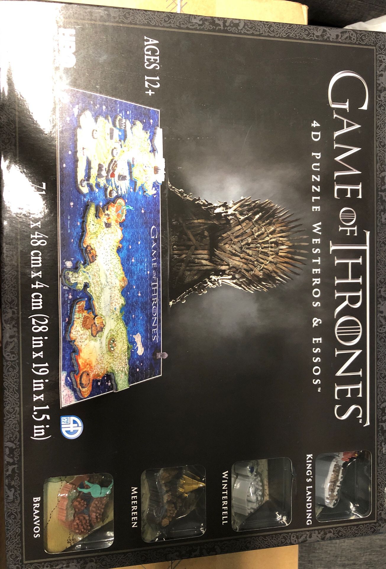 Game of thrones 4d puzzle of Westeros essos