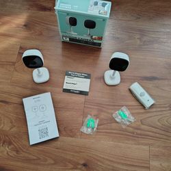 INDOOR 'S CAMERA'S  2 OF THEM WITH SCREWS AND INSTRUCTIONS 