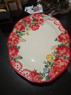 Discontinued Pioneer Woman Floral Ceramic Serving Platter