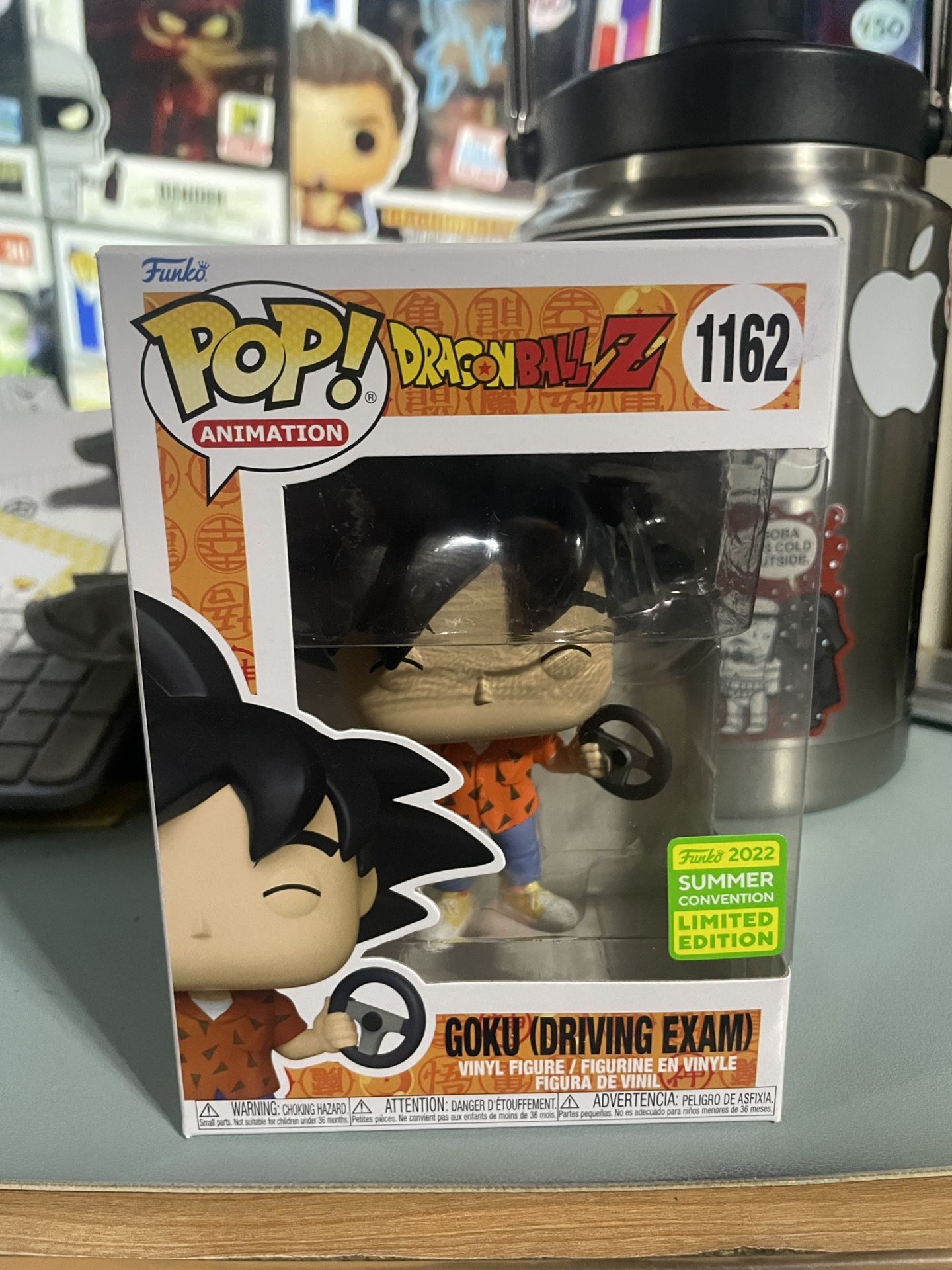 Funko Pop Animation Dragon Ball Z #1162 Goku Driving Exam 2022 Summer Convention SDCC Limited Edition