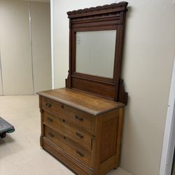 Antique Dresser And Night Stand