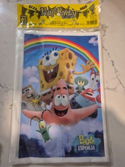 Spongebob candy/party favor plastic bags 25PC