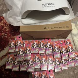 Nail Art Kit (Nail Drill And Lamp Included)!!!