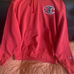 Red Champion Hoodie