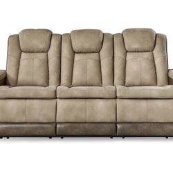 Ashley Next-Gen DuraPella Performance Fabric Dual Power Reclining Sofa