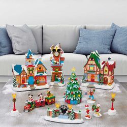 Disney Holiday Village Set, 13-piece