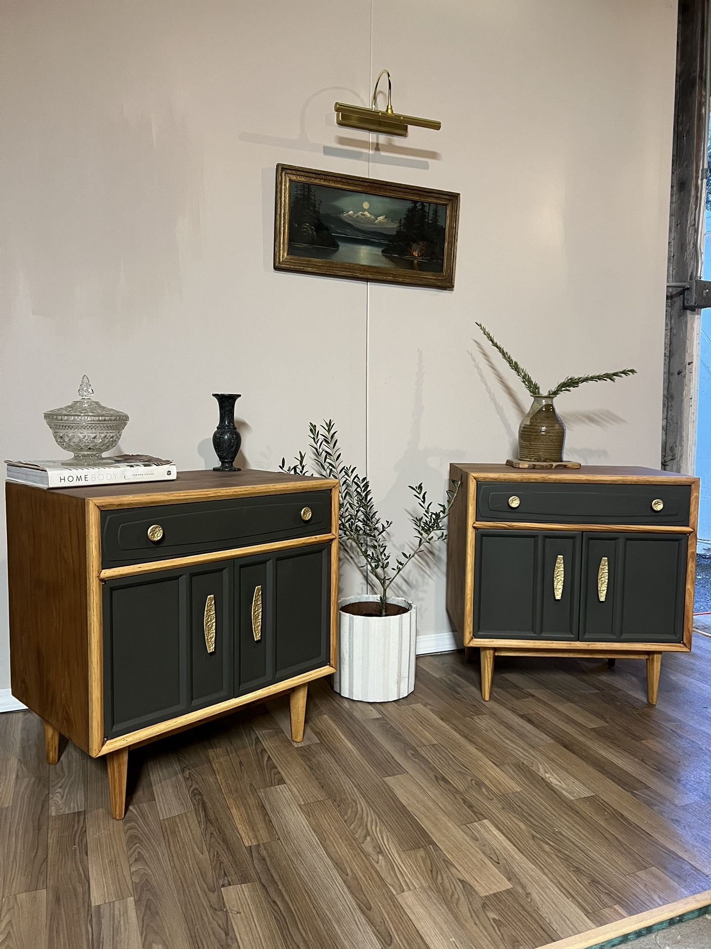 !!SOLD!! Matching Mid Century Nightstands