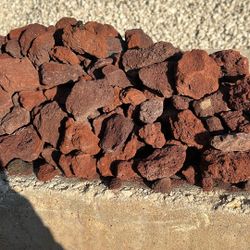 Red Lava Rock - Yard