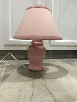 Pink table lamp