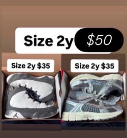 Jordan’s Nikes size 2y kids