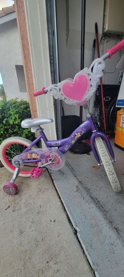 Huffy Disney Princess Kids' Bike - 16" Wheels - Training Wheels - Purple