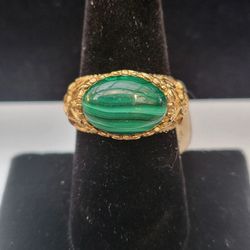 Genuine Malachite Ring