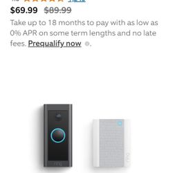 Ring Doorbell Camera  (Wired)