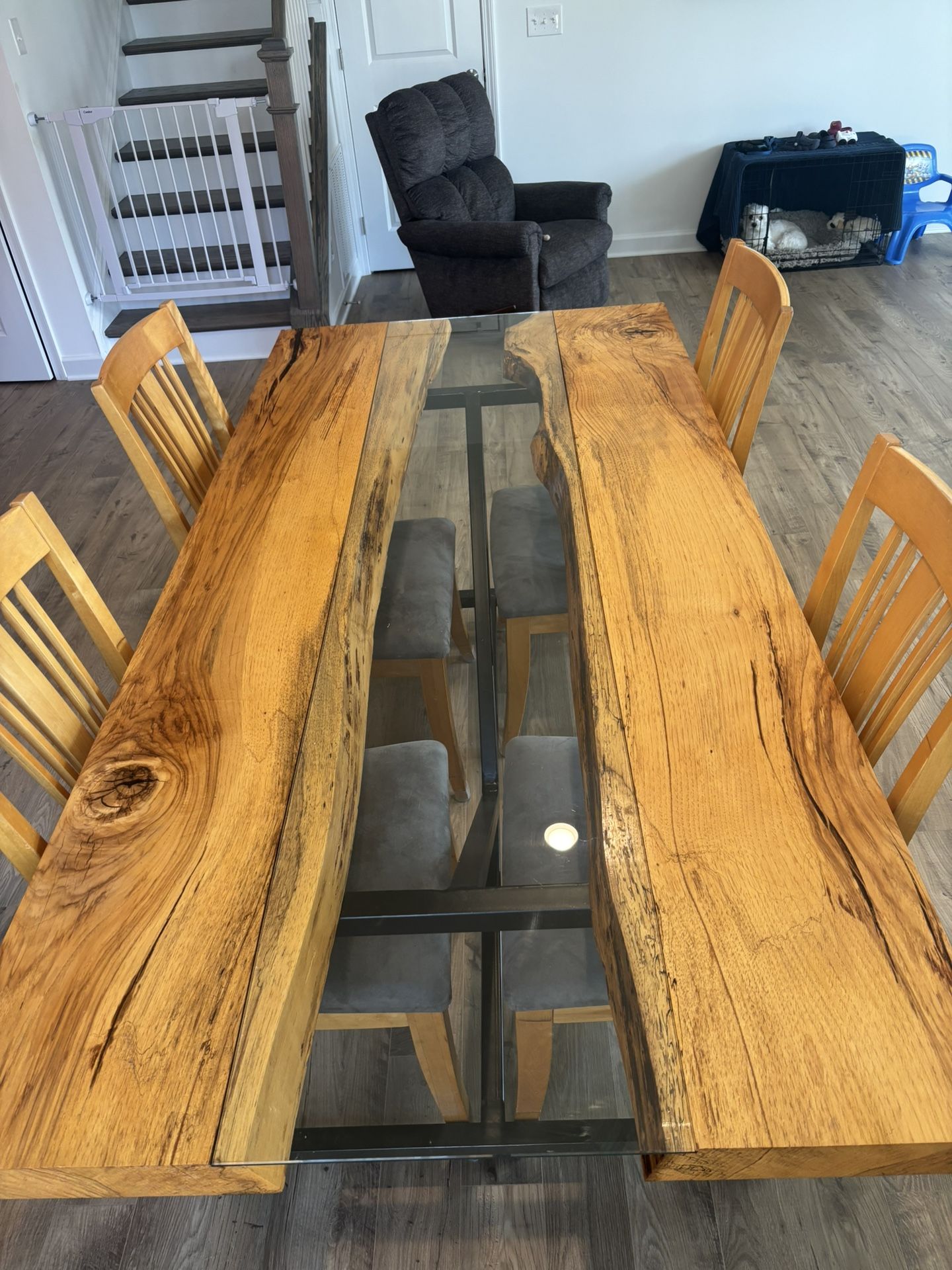 Custom-Built Solid Wood Dining Set