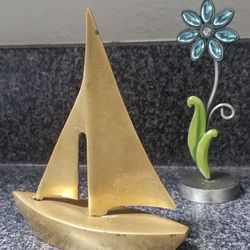 Solid Brass Sailboat