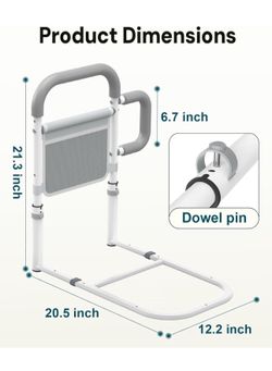 Bed Rails , with Double Non-Slip Handle & Storage Pouch