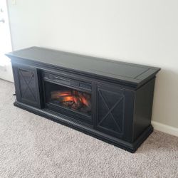 Tv stand with Fireplace and heater