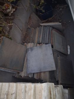 Slate and rough granite tile
