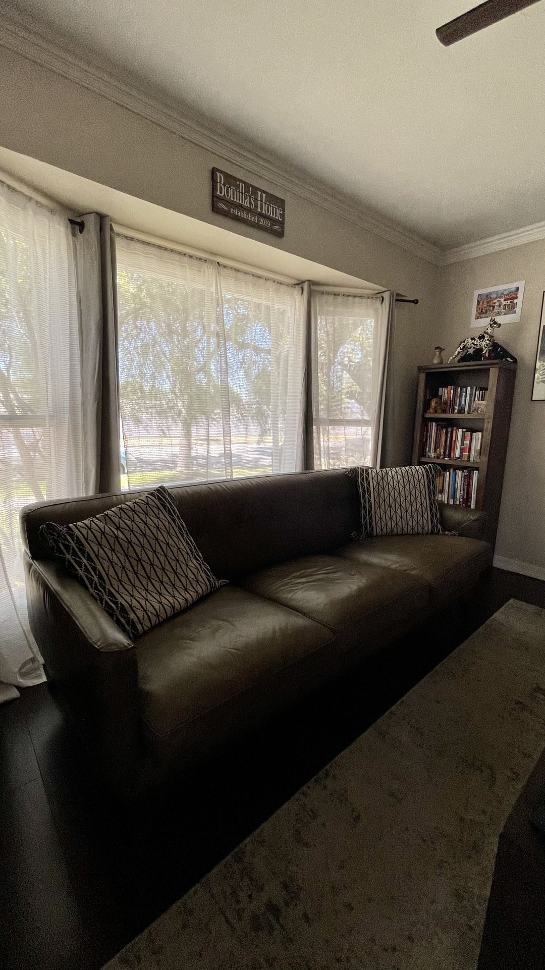 Leather Couch -$100
