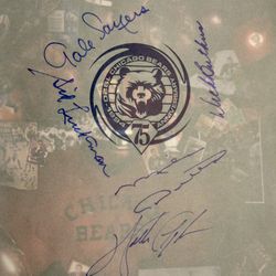 CHICAGO BEARS 75 YEAR CELEBRATION Signed Diamond Edition Book WALTER PAYTON