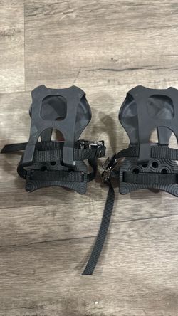 Exustar Toe Clip Pedal Platform Look Delta Peloton PAIR