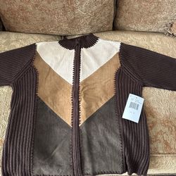 Brand New , Colorblock Knit Jacket.